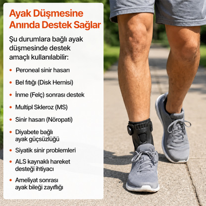 Ortoflex-Ayak Düşmesi Ortozu (AFO)